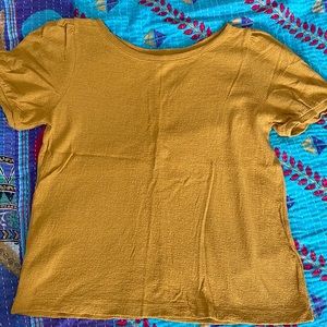 Gold colored Loft Blouse M